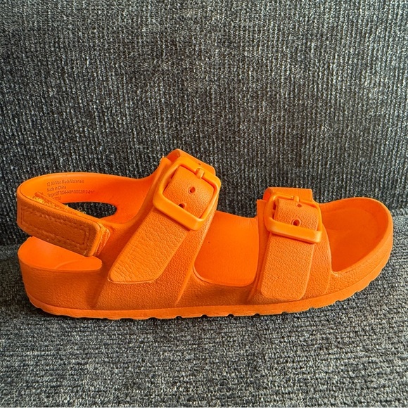 Orange Sandals with Adjustable Strap and Slip-Resistant Sole/girls size 12 - Picture 11 of 11